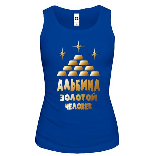 Майка с надписью 