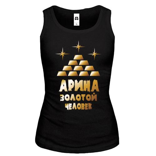 Майка с надписью 