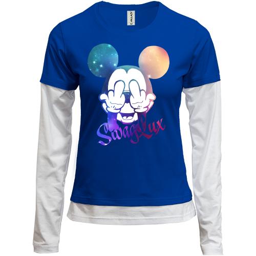 Лонгслив комби  Swag Lux