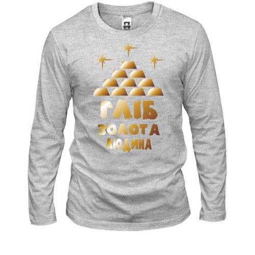 Лонгслів з написом 