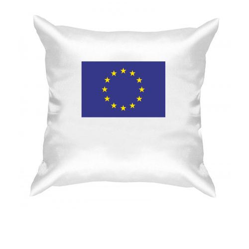 Подушка з прапором Євро Союзу