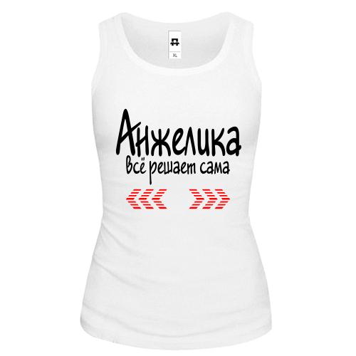 Майка с надписью 