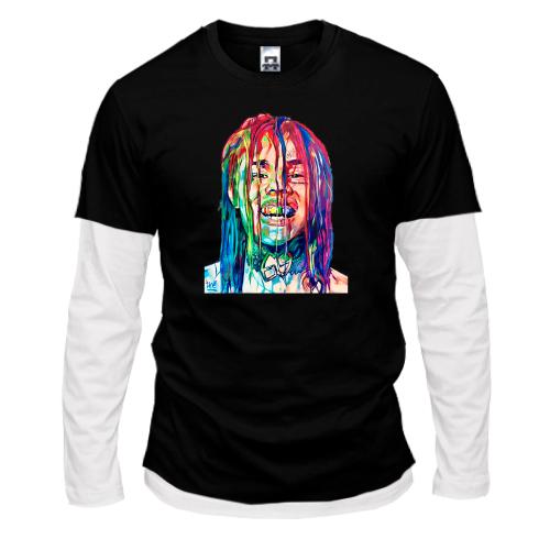 Лонгслив комби  с 6IX 9NINE