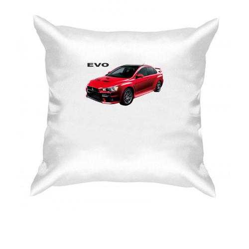 Подушка с лого Mitsubishi EVO