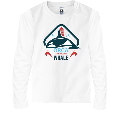 Детская футболка с длинным рукавом Orca the killer whale
