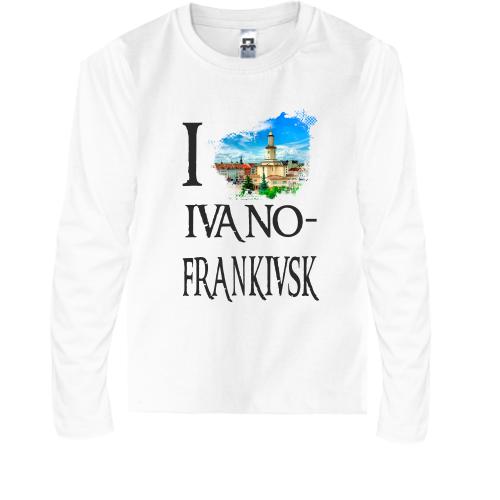 Детская футболка с длинным рукавом Я люблю Ивано-Франковск