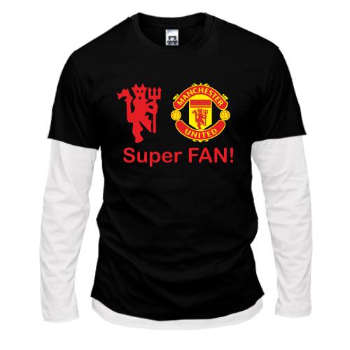 Лонгслив комби Manchester SuperFAN