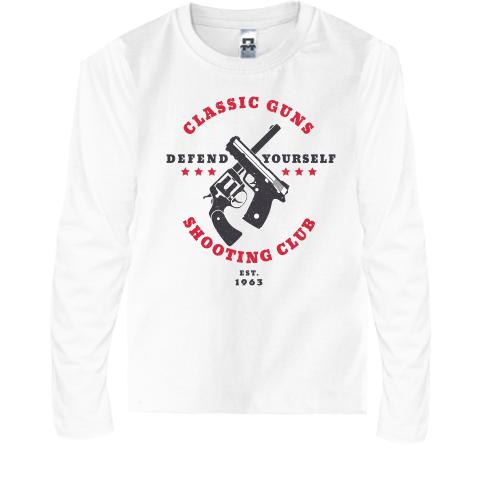 Детская футболка с длинным рукавом Classic Guns Shooting Club