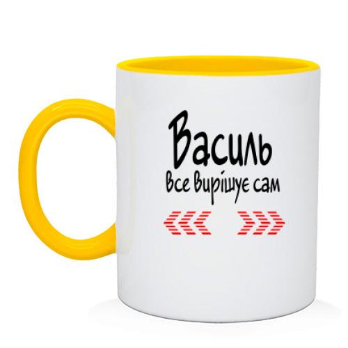 Чашка з написом 