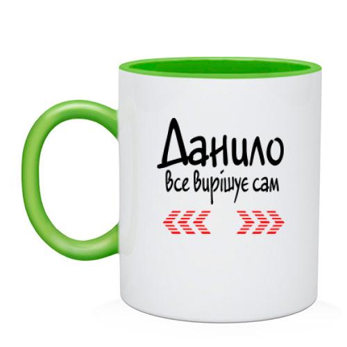 Чашка з написом 