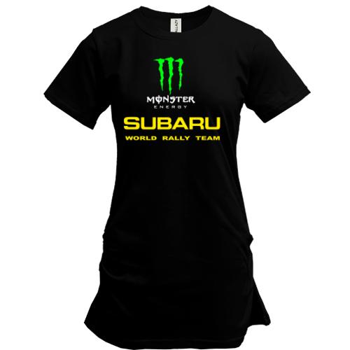 Подовжена футболка Subaru monster energy