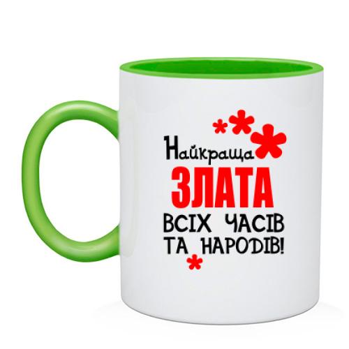 Чашка з написом 