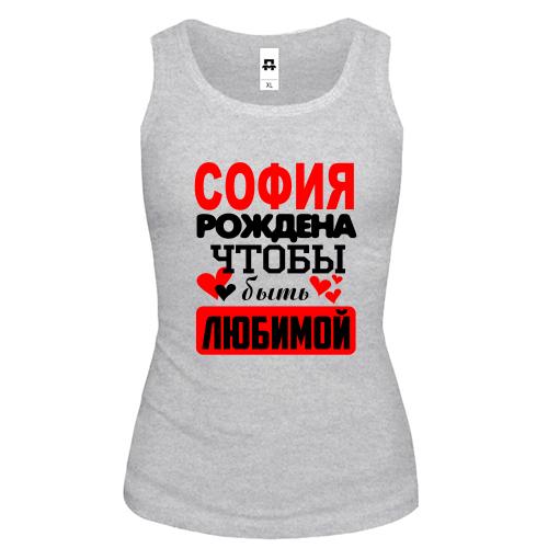 Майка с надписью 