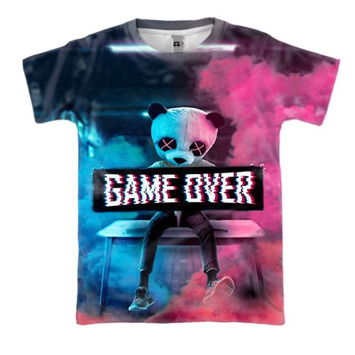 3D Футболка Game over Panda