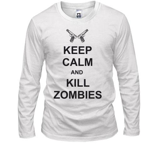 Лонгслив Keep Calm and kill zombies