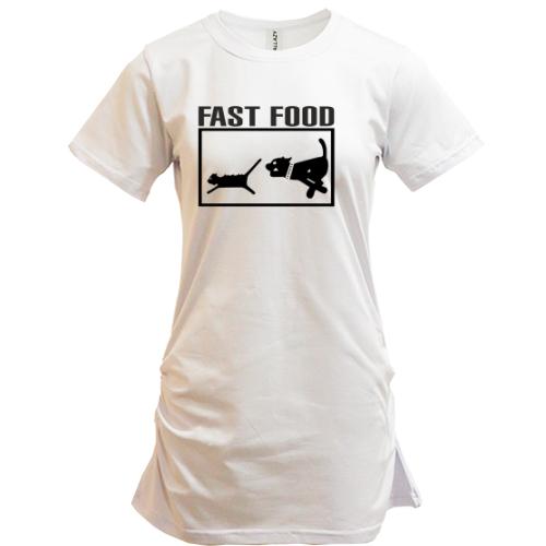Подовжена футболка Fast food