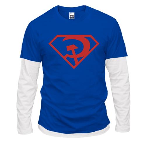 Лонгслив комби Superman Red Son