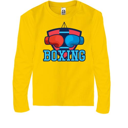 Детская футболка с длинным рукавом boxing с перчатками