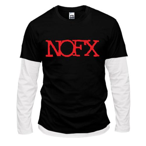 Лонгслив комби  NOFX