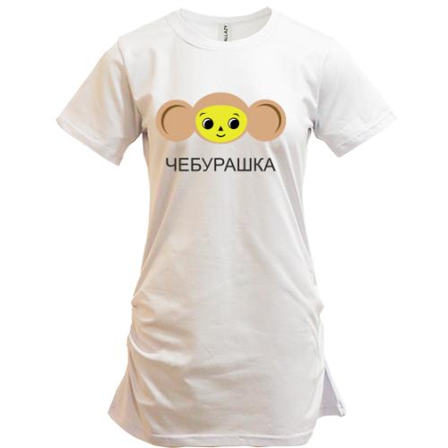 Подовжена футболка Чебурашка