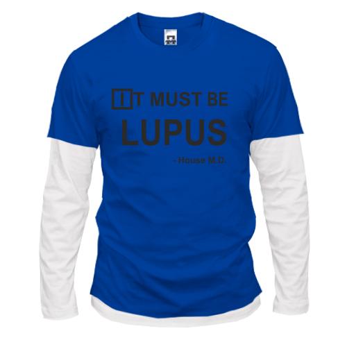 Лонгслив комби  It must be lupus