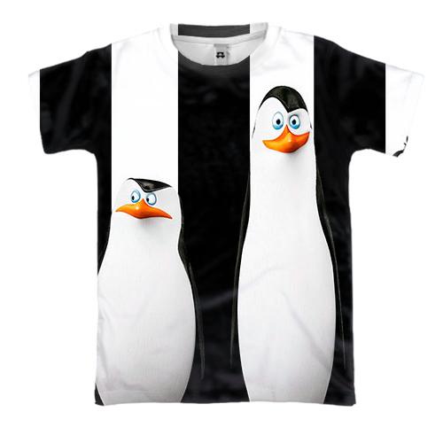 3D футболка с пингвинами Мадагаскара