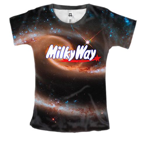 Женская 3D футболка Milky Way
