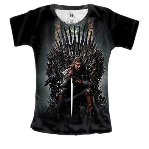 Женская 3D футболка с Железным троном (Игра престолов)