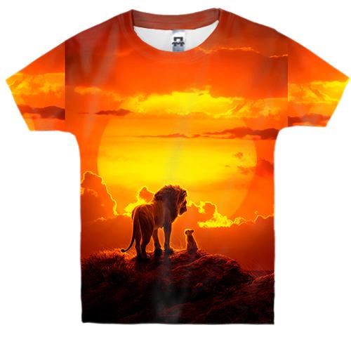 Детская 3D футболка Король Лев