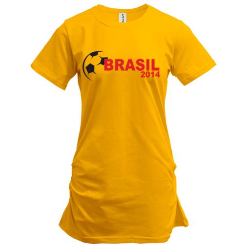 Подовжена футболка BRASIL 2014 (Бразилія 2014)