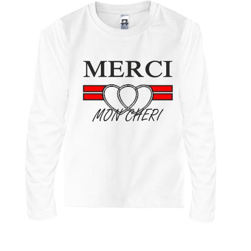 Дитячий лонгслів Merci mon cheri