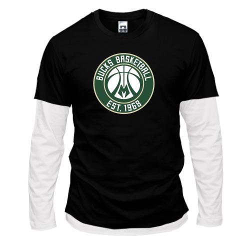 Комбінований лонгслів Мілуокі Бакс (Milwaukee Bucks)