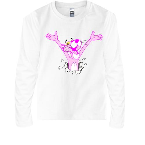Детская футболка с длинным рукавом с Розовой пантерой (3)