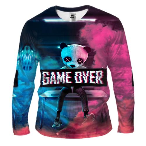 Чоловічий 3D лонгслів Game over Panda