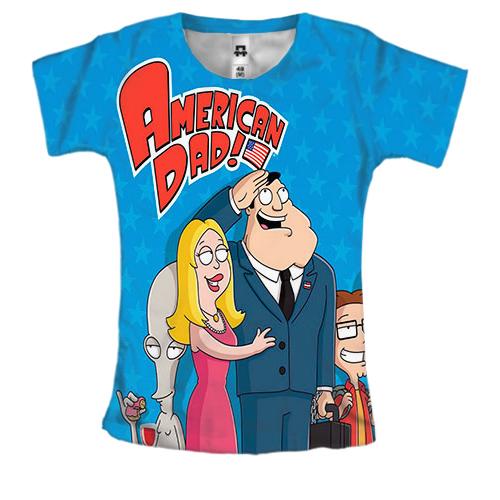 Жіноча 3D футболка American Dad