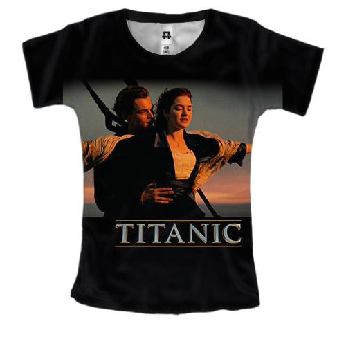 Женская 3D футболка с Розой и Джеком (Титаник)