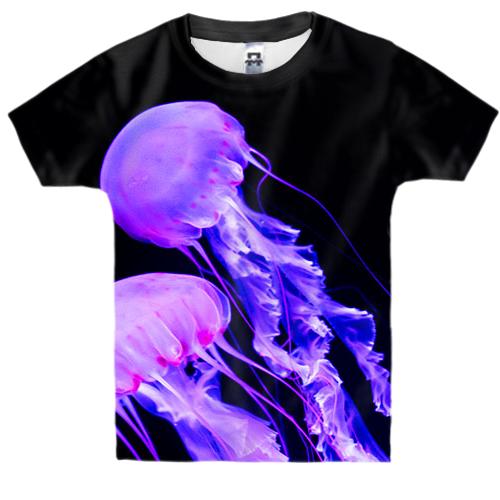 Детская 3D футболка с медузами