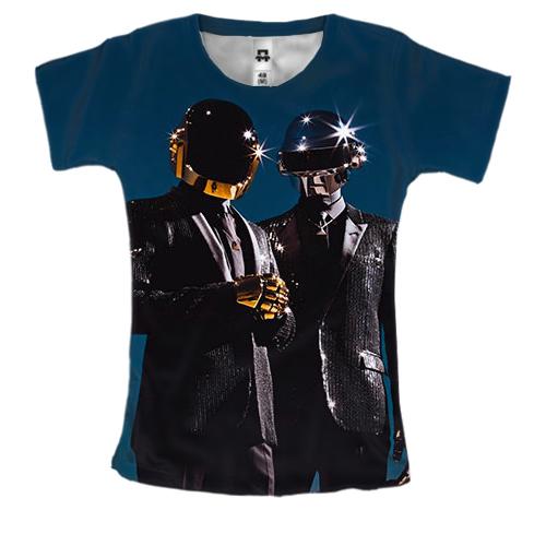 Женская 3D футболка Daft Punk (2)