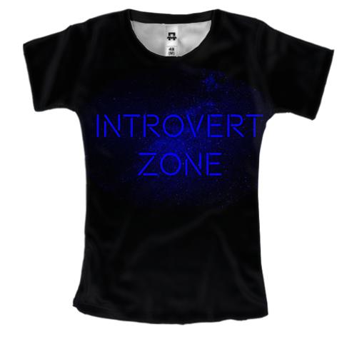 Женская 3D футболка Introvert Zone