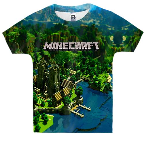 Детская 3D футболка Minecraft