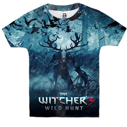 Детская 3D футболка Witcher 3 - Wild Hunt (постер)