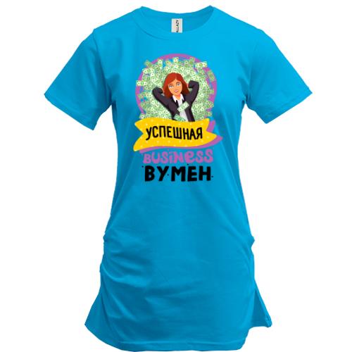 Подовжена футболка для бізнесвумен