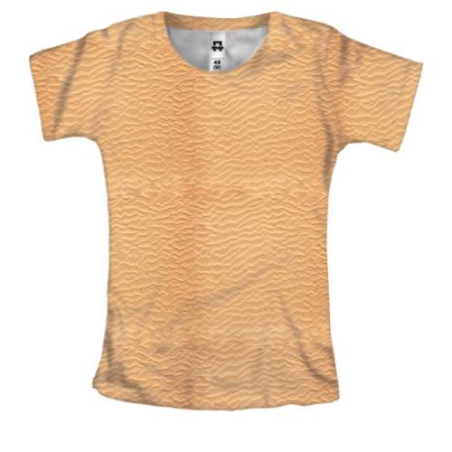 Жіноча 3D футболка з піщаною поверхнею