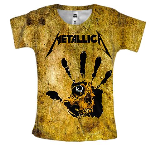 Женская 3D футболка Metallica (арт)