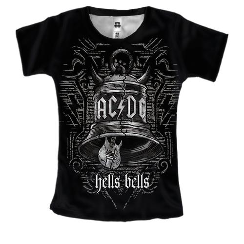 Женская 3D футболка AC/DC Hells Bells