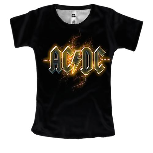 Жіноча 3D футболка AC/DC