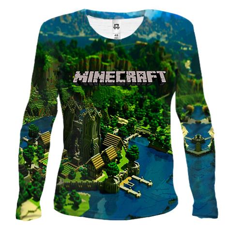 Женский 3D лонгслив Minecraft