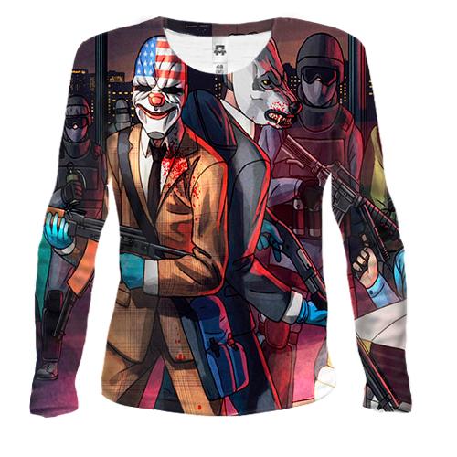Жіночий 3D лонгслів Payday 2