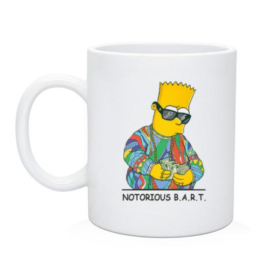 Чашка з модним Бартом Сімпсоном (Notorious Bart)