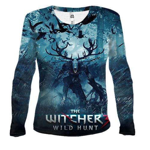 Женский 3D лонгслив Witcher 3 - Wild Hunt (постер)